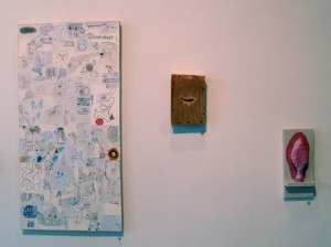 Left to right, DRIPPING FINGERS, SCRATCHES AND VOTIVE, all 2013