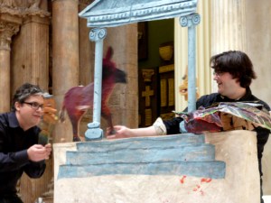 Tom Sarver and Mike Cuccaro performing in the Hall of Architecture at the Carnegie Museum of Art