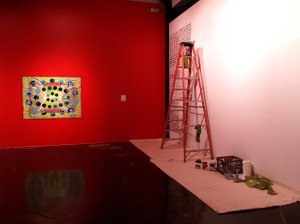 Beginning of performance by Becky Slemmons.  