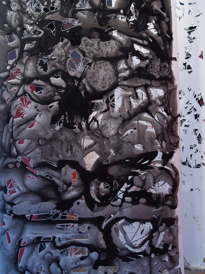 Detail of work by Laurie Trok.  