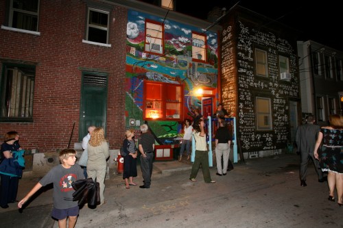 Opening reception, 2006.  Photo by Larry Rippel
