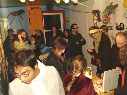 Opening reception of Handmade Books and MIMA exhibitions.