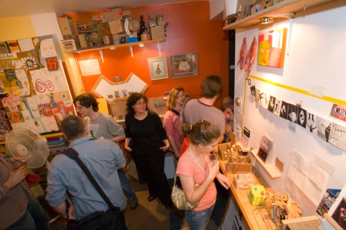 Rose Clancy at the closing reception, May 2008.  