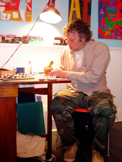 Doug Hill visited the museum on Saturdays to demonstrate his gadget making.  