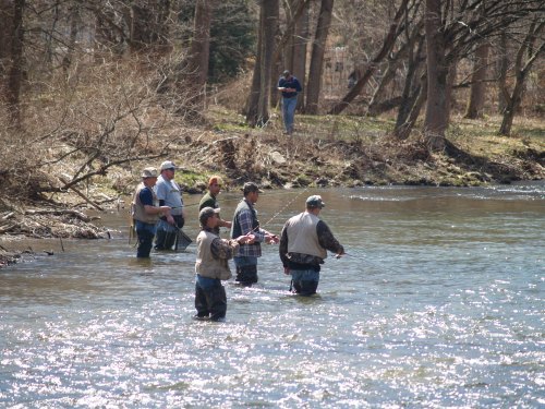 Opening day at Kettle Creek, North Central PA. 