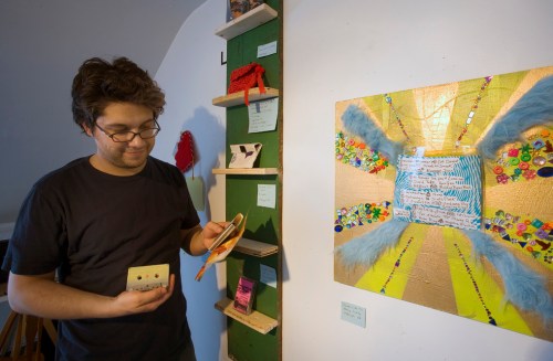 MIXTAPE entries on third floor.  Photo by L. Rippel.  