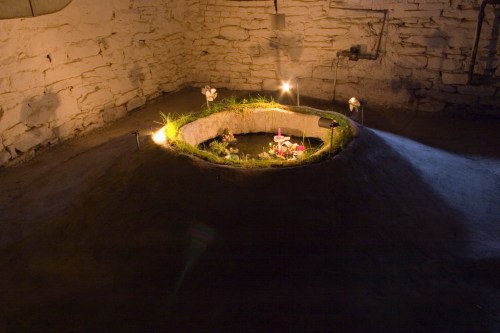 Earth Pond, located in the basement of the house.