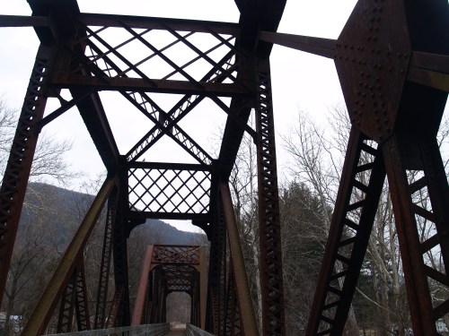 Bridge over Little Pine Creek, Waterville, PA. TS