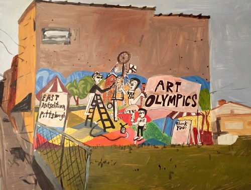 Mural plan for Concord Street, East Deutschtown, Pittsburgh. 