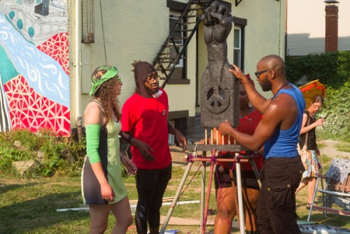 Julie Mallis, D.S. Kinsel and Daryl Collier of team Boom Concepts. 